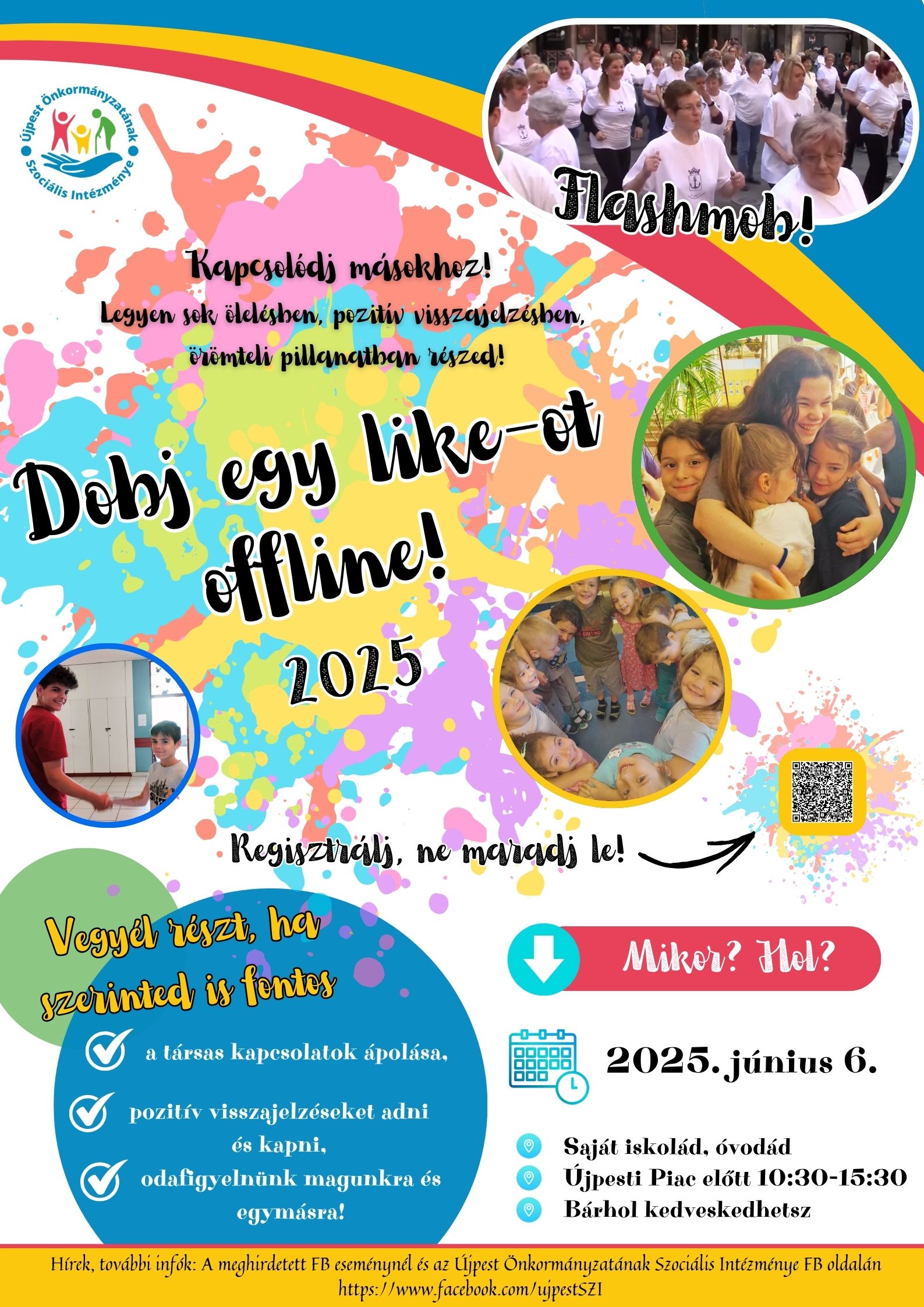 Dobj egy like-ot offline! plakát